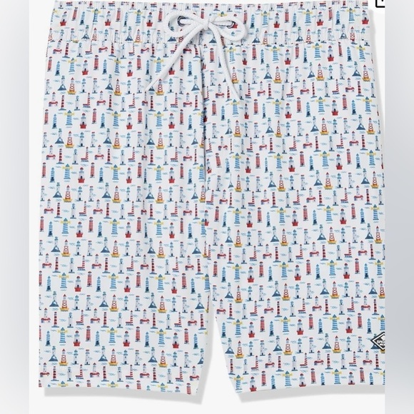 Men’s Sperry Standard 7" Stretch Lighthouse White Swim Trunks Size XL - Picture 1 of 10
